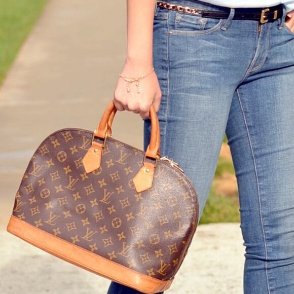 Authentic Louis Vuitton Alma Satchel Handbag Monogram VI0963 - Picture 14 of 15